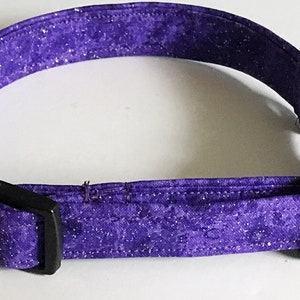 Sparking Purple Dog or Cat Collar with Matching Friendship Charm Bracelet and Black Standard Buckle or Metal Buckle Upgrade image 7