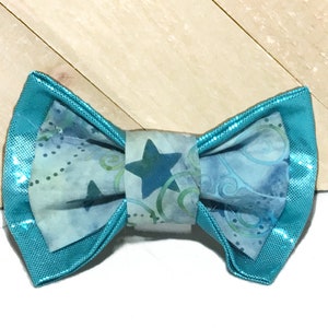 Christmas Star Flower or Bow Tie for Dog or Cat Collar / Winter Handmade Pet Accessory image 3