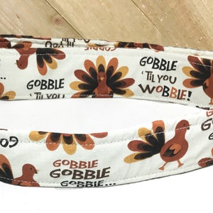 Thanksgiving Turkey Dog or Cat Collar / Buckled or Martingale / Matching 5 Ft Turkey Leash Upgrade