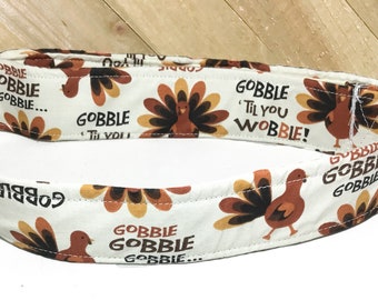 Thanksgiving Turkey Dog or Cat Collar / Buckled or Martingale / Matching 5 Ft Turkey Leash Upgrade