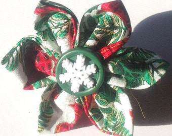 Mistletoe & Holly Christmas Flower for Dog and Cat Collar