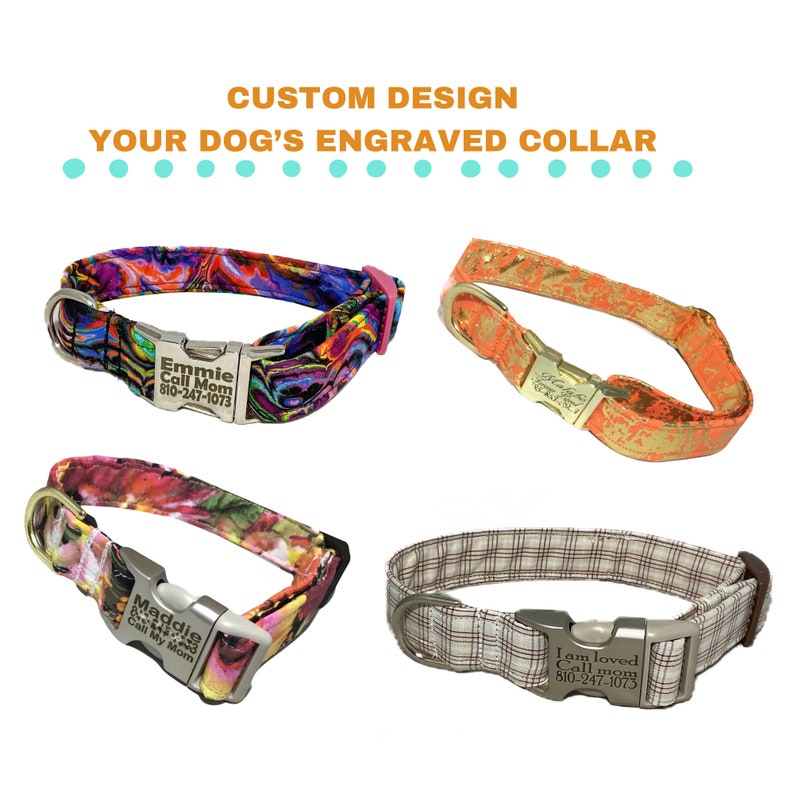 Design Your Pets Collar With Engraved Buckle image 1