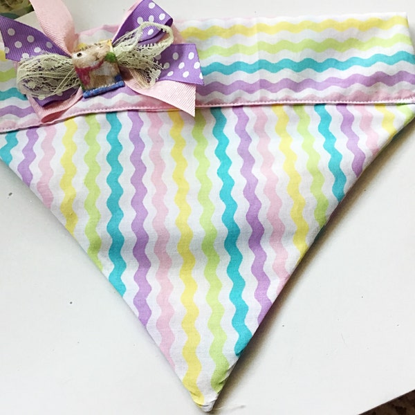 Colorful Chevron Spring Dog & Cat Bandana