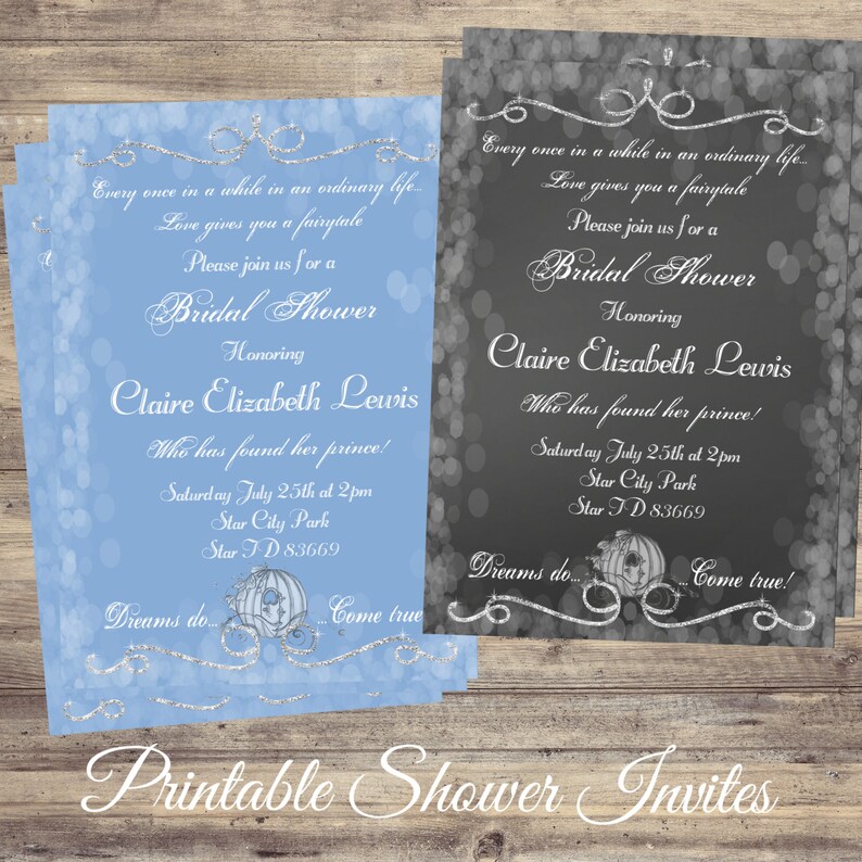 Cinderella Invitation Cinderella Wedding Invitation Kit | Etsy