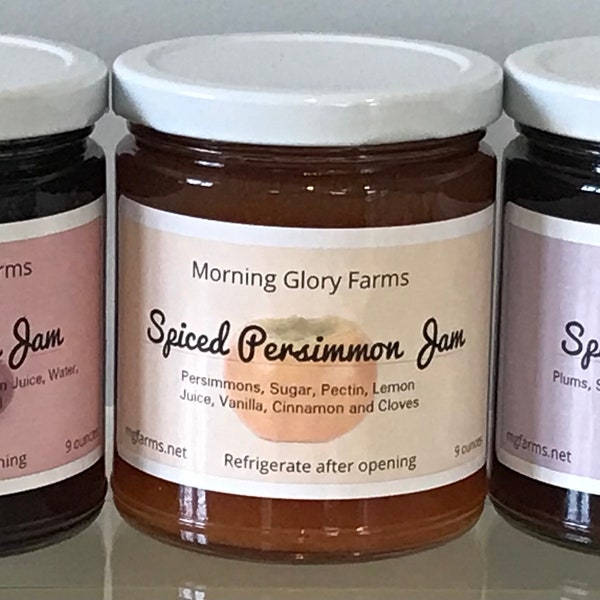 Spiced Persimmon Jam / Fig Cranberry Jam / Spiced Plum Butter