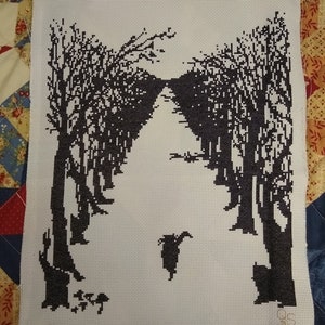 Cat Avenue Silhouette Pattern