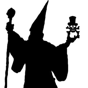 Wizard Silhouette Cross Stitch Pattern- Large