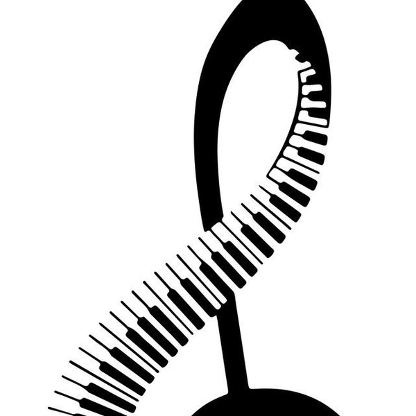 Treble Clef Piano Pattern