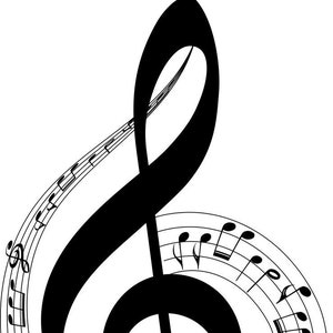 Violinschlüssel Musik Muster - LARGE