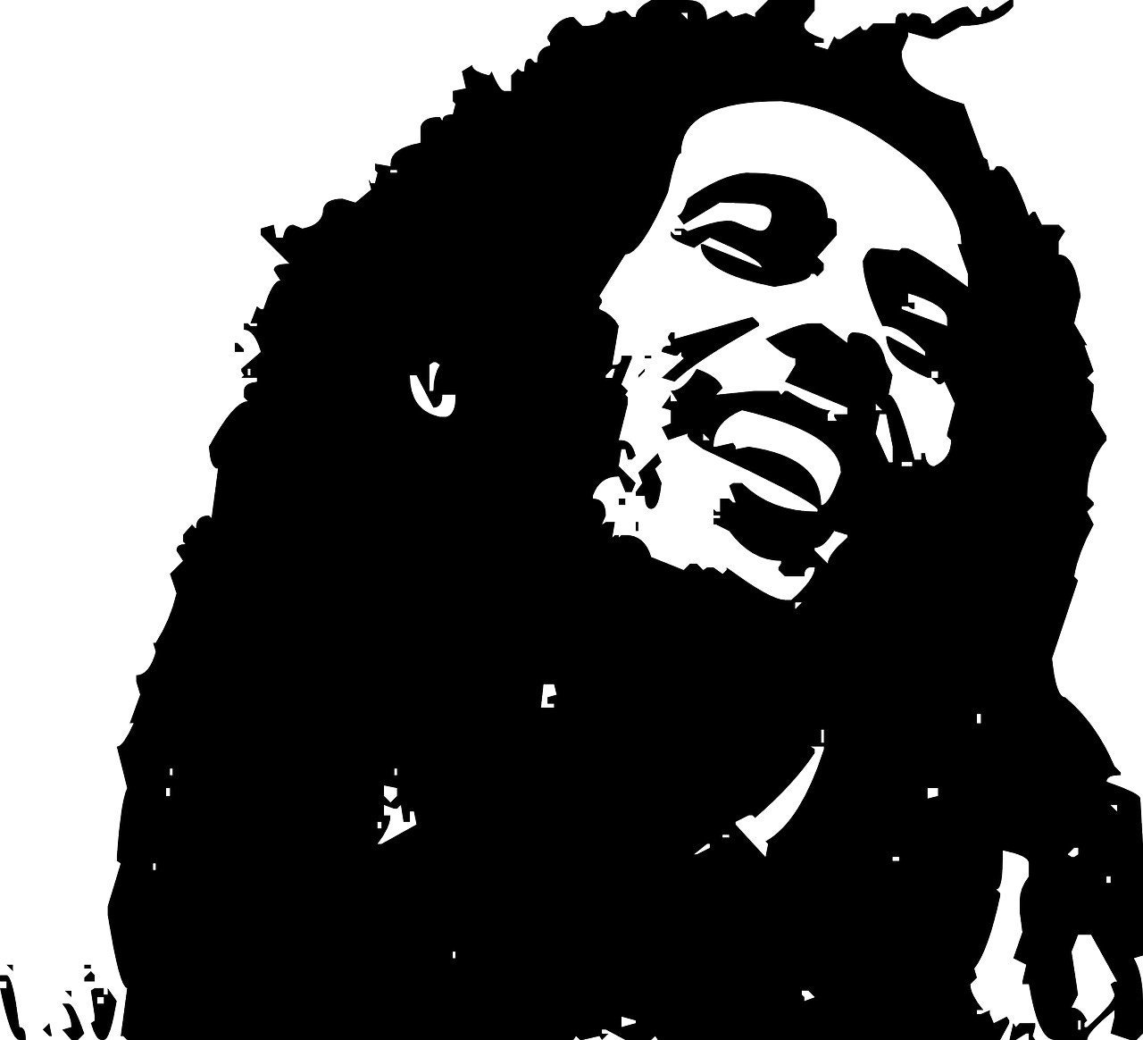 Bob Marley Silhouette