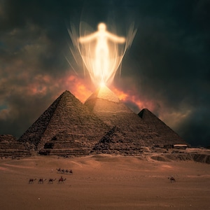 Ka Rising Cross Stitch Pattern- Egypt- large