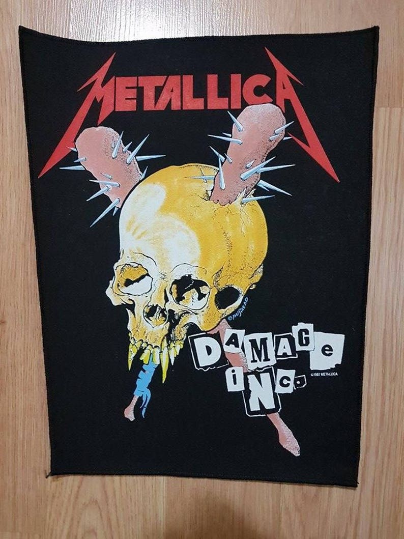 metallica vintage back patch