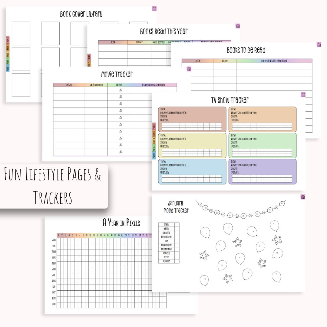 Undated ADHD and Mental Health Digital Planner for iPad or Android ...