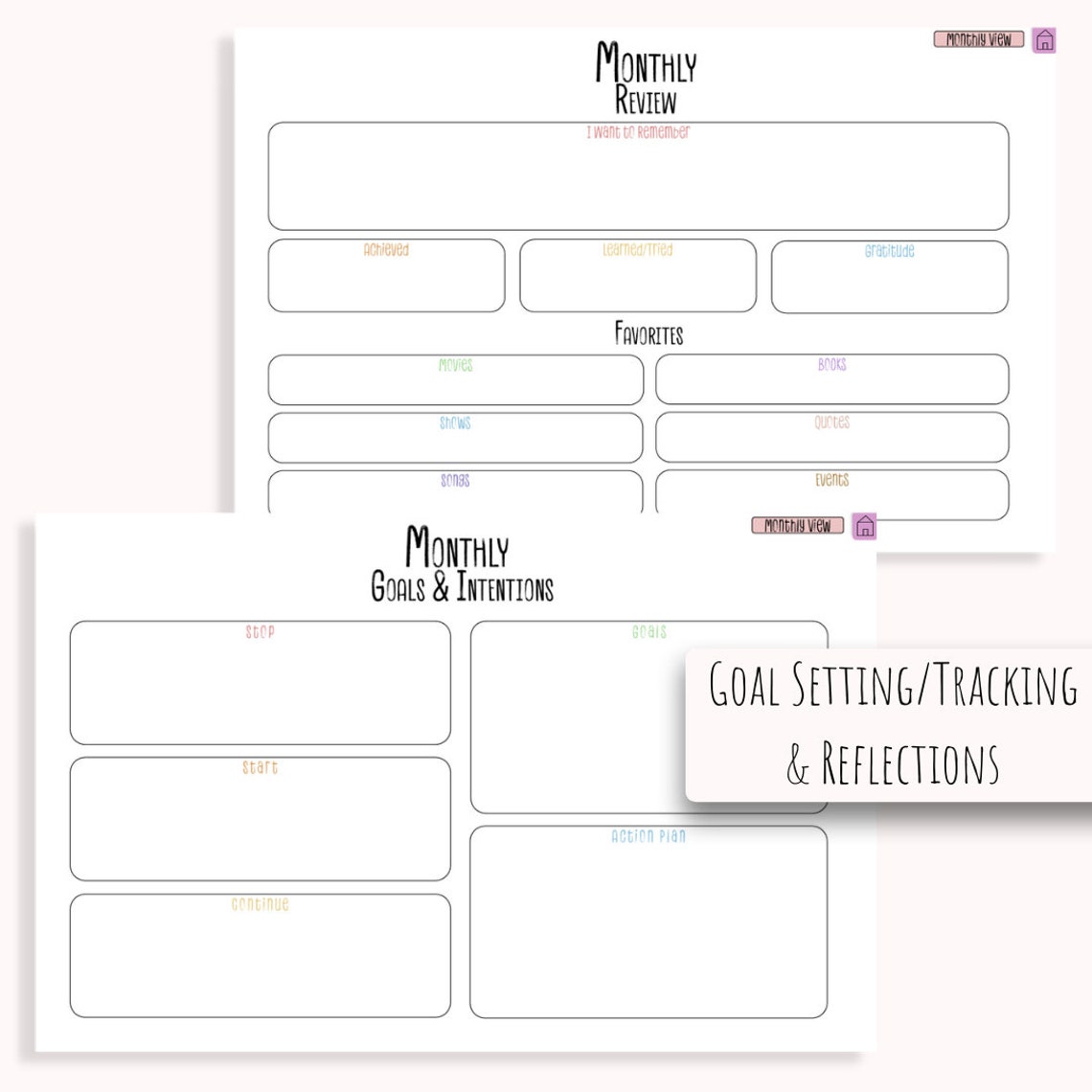 Undated ADHD and Mental Health Digital Planner for iPad or Android ...