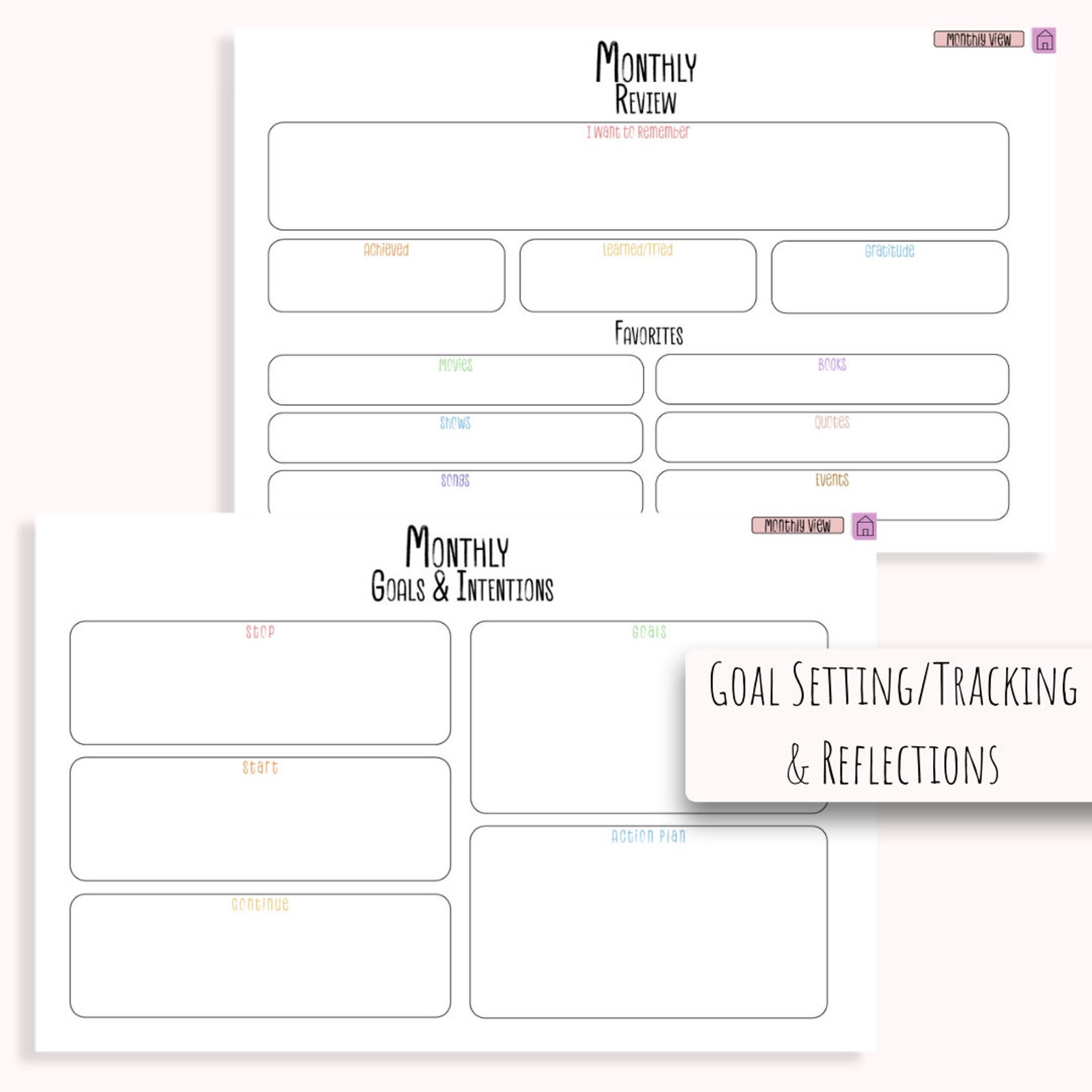 Undated ADHD and Mental Health Digital Planner for iPad or Android ...