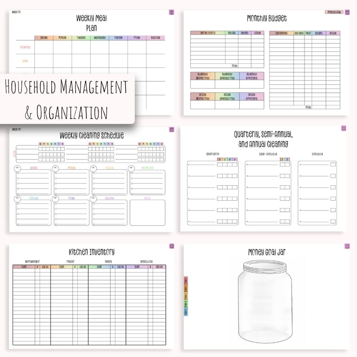 Undated ADHD and Mental Health Digital Planner for iPad or Android ...