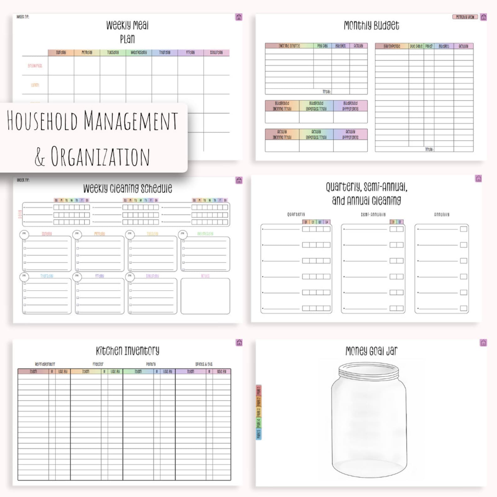 Undated ADHD and Mental Health Digital Planner for iPad or Android ...