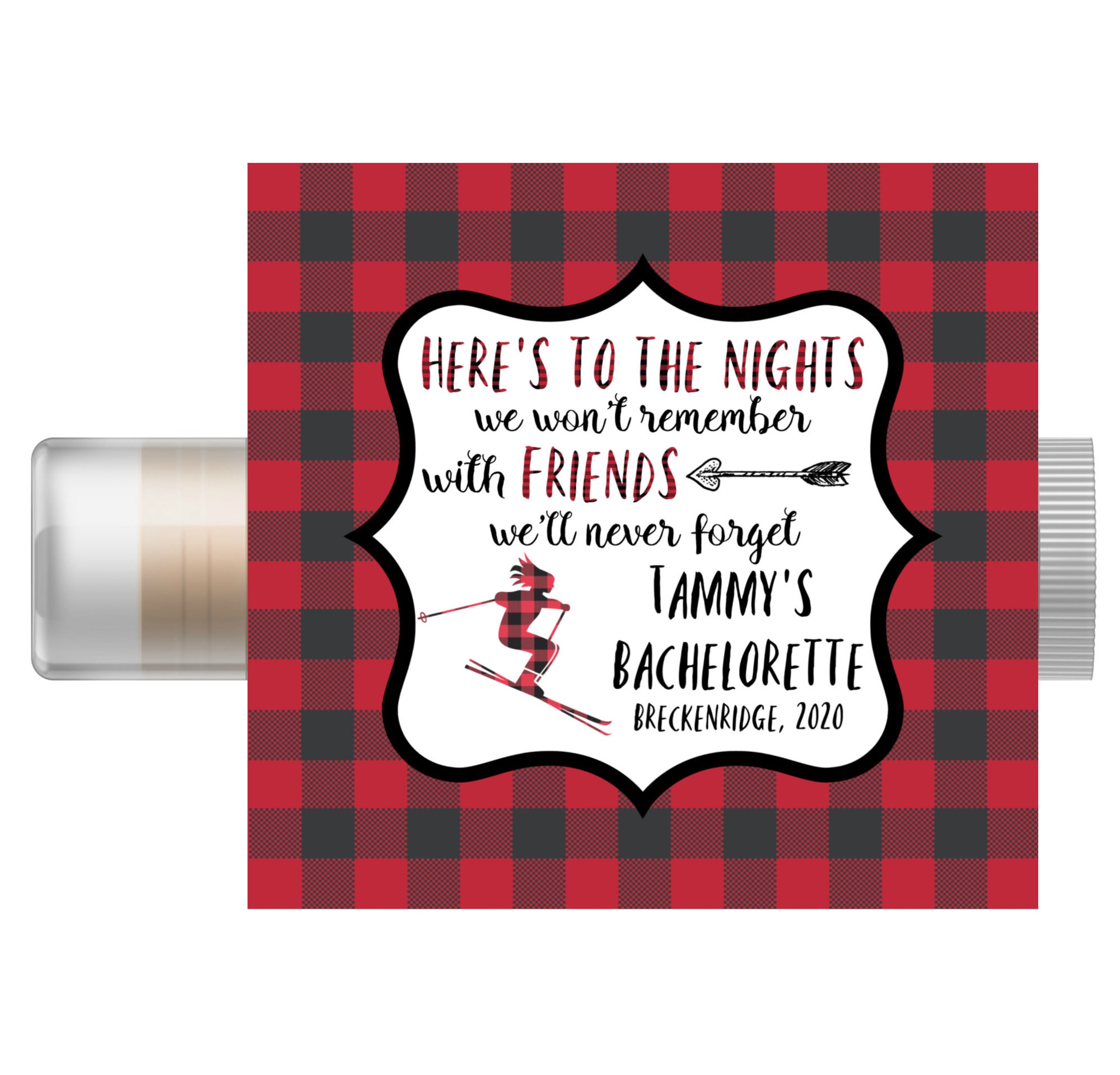 Ski Bachelorette Party Favors Winter Hen Chapstick Wedding Etsy