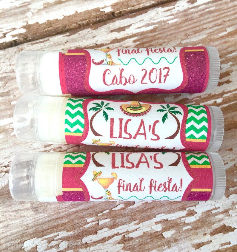 Cabo Bachelorette Party Favors Mexico Chapstick Wedding Etsy