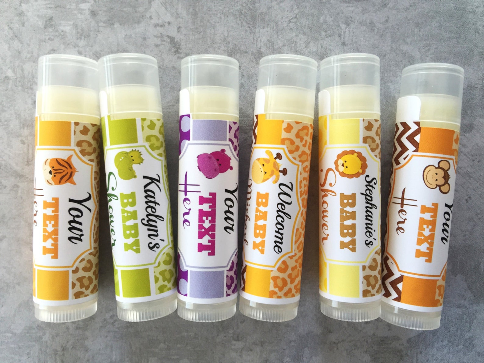 5 Pc Monkey Lip Balm/Monkey Party Favors/Monkey Baby Etsy