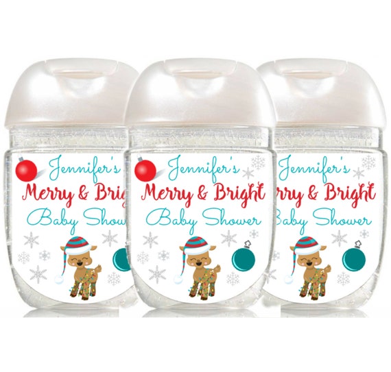 baby shower personalized hand sanitizer