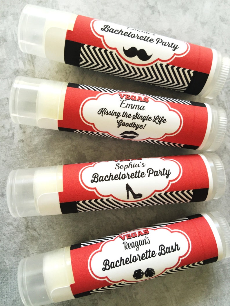 Bachelorette Party Favors Chapstick Las Vegas Bachelorette Etsy