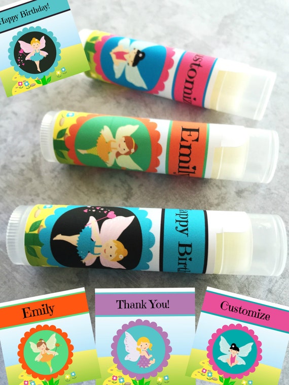 5Pc Fairy Birthday Party Favors/Girl Birthday Party/Fairy Party Favor/Fairies Party/Fairy Princess Chapstick/Fairy Chapstick/Girl Il_570xn