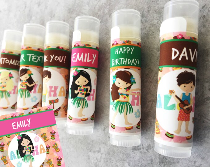 Luau Party Favors/5pc/luau Party/luau Birthday/luau Lip Etsy