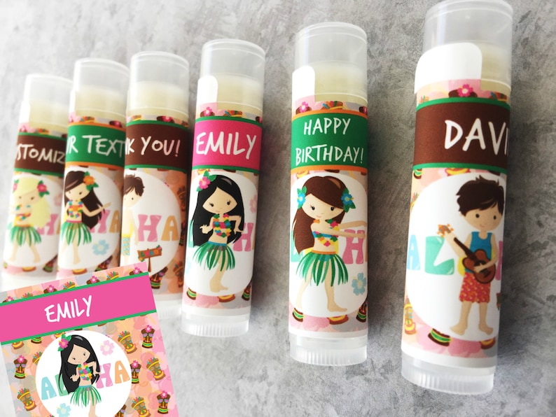 Luau Party Favors/5Pc/Luau Party/Luau Birthday/Luau Lip image 0