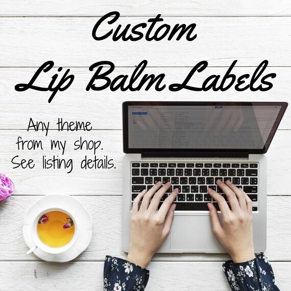 Custom Lip Balm Labels | Sticker | Labels | Chapstick Labels | Custom Stickers | Birthday | Wedding | Bachelorette | Engagement | Bridal Il_570xn