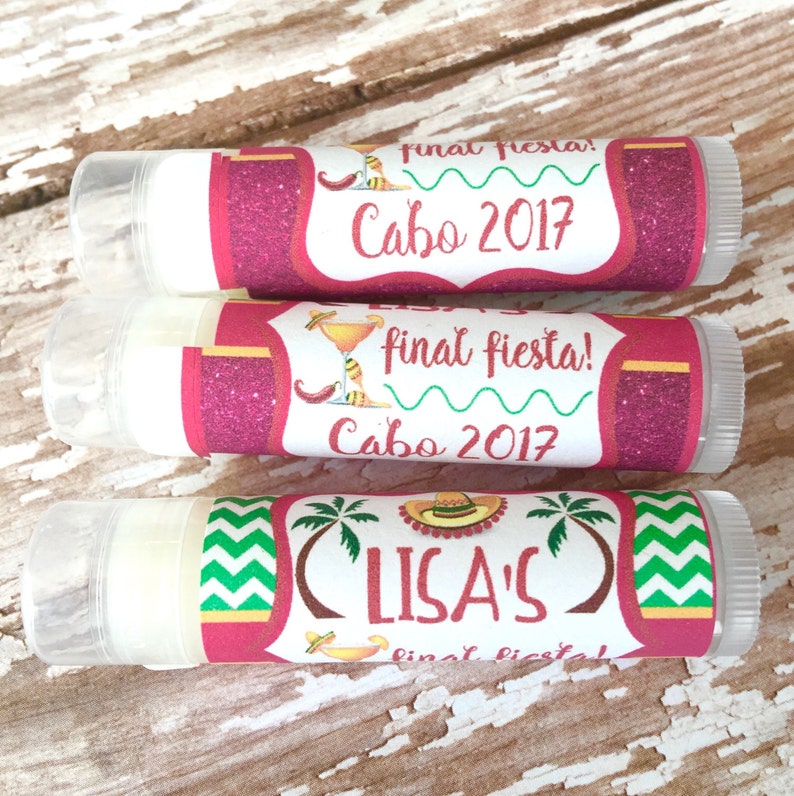 Cabo Bachelorette Party Favors Mexico Chapstick Wedding Etsy