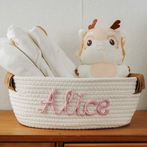 Kinderzimmer Spielzeug Lagerung Organisation, personalisierte Name Korb, Benutzerdefinierte Baby Neugeborene Geburtstagsgeschenk, Baby Geschenk Spielzeug Korb, Geschenke für Jungen Tochter