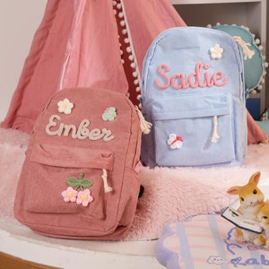 Sac à dos personnalisé pour enfant, sac à dos personnalisé pour tout-petit avec nom, sac à dos d'école, cadeau de rentrée, cartable pour tout-petit, cadeau fille d'honneur