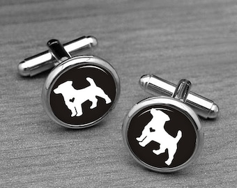 memory Your Boxer Dogs Photo on Cufflinks,Dome Glass Ornaments Unique Cuff Links
