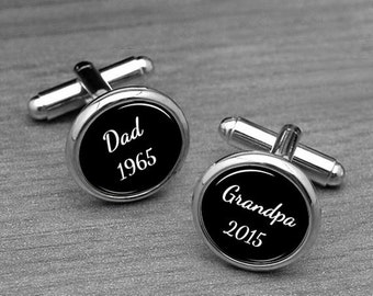 Grandfather of the Bride SALE Grandfather of the Bride Cufflinks Personalized Cufflinks