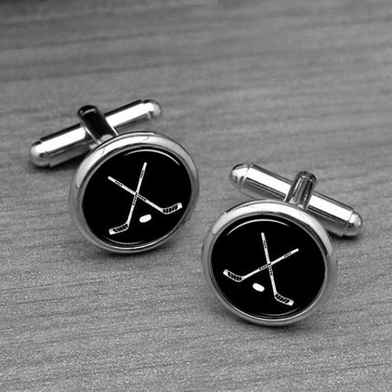 ICE Hockey Cufflinks Sports Fans Cufflinks & Tie Etsy