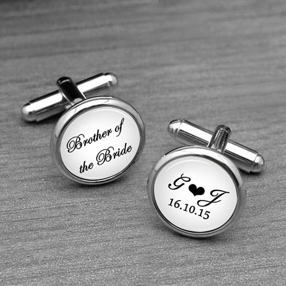 Brother Wedding CufflinksBrother of the BrideCustom Groom Etsy