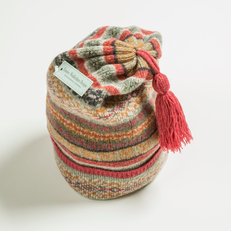 A Fisherman's fairisle Kep Hats sandstone