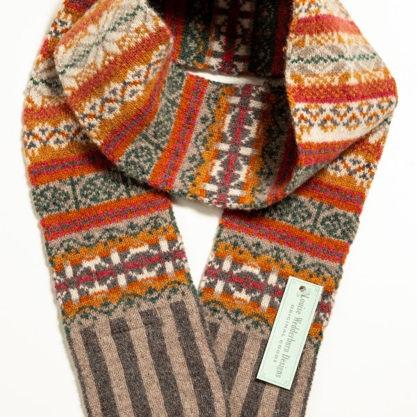 B- Fairisle Lambswool scarf