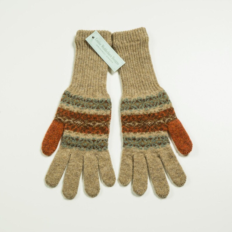 Shetland Fairisle gloves | Etsy