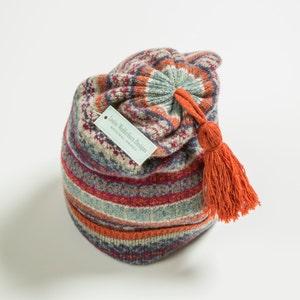 A Fisherman's fairisle Kep Hats heather