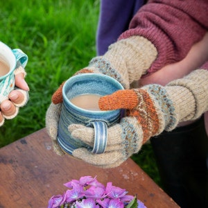 G - Ladies Shetland Fairisle gloves