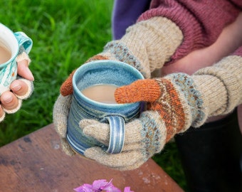 G - Ladies Shetland Fairisle gloves