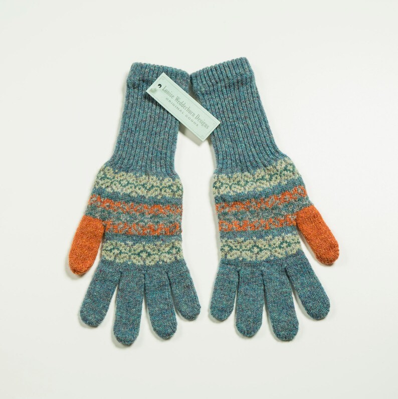Shetland Fairisle Gloves | Etsy UK