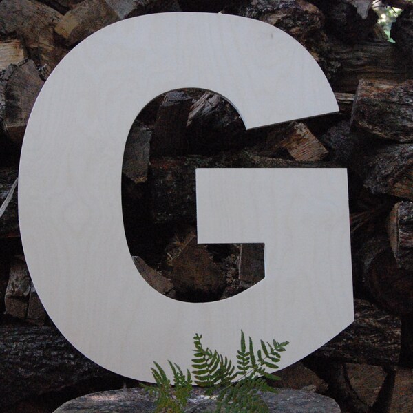 Wooden Letter G Etsy