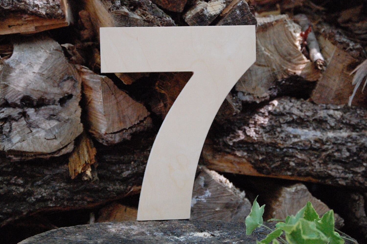 birthday Unfinished 8 inch wooden number number 2-- Arial font 1/2 thick Baltic birch-- wedding photo prop nursery craft--8