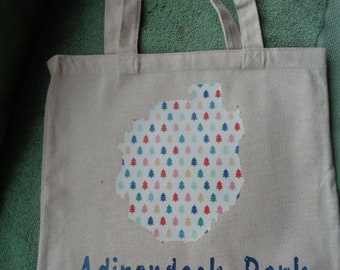 Adirondack Park Canvas Tote Pine Trees Reusable Shopping Book Shower Bag