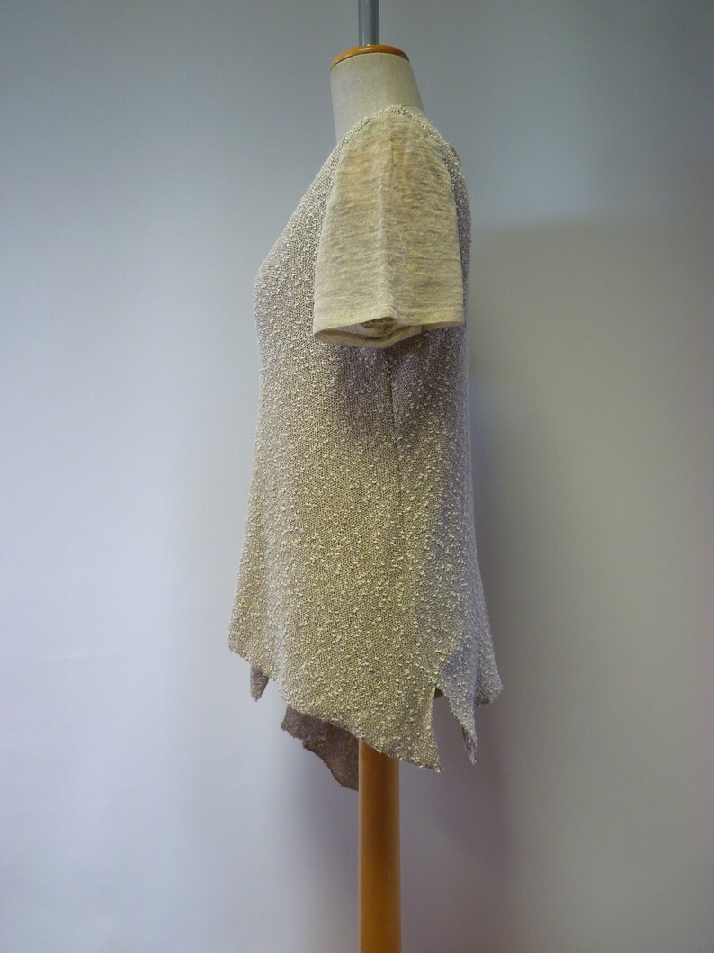 Essential beige boucle blouse M size.