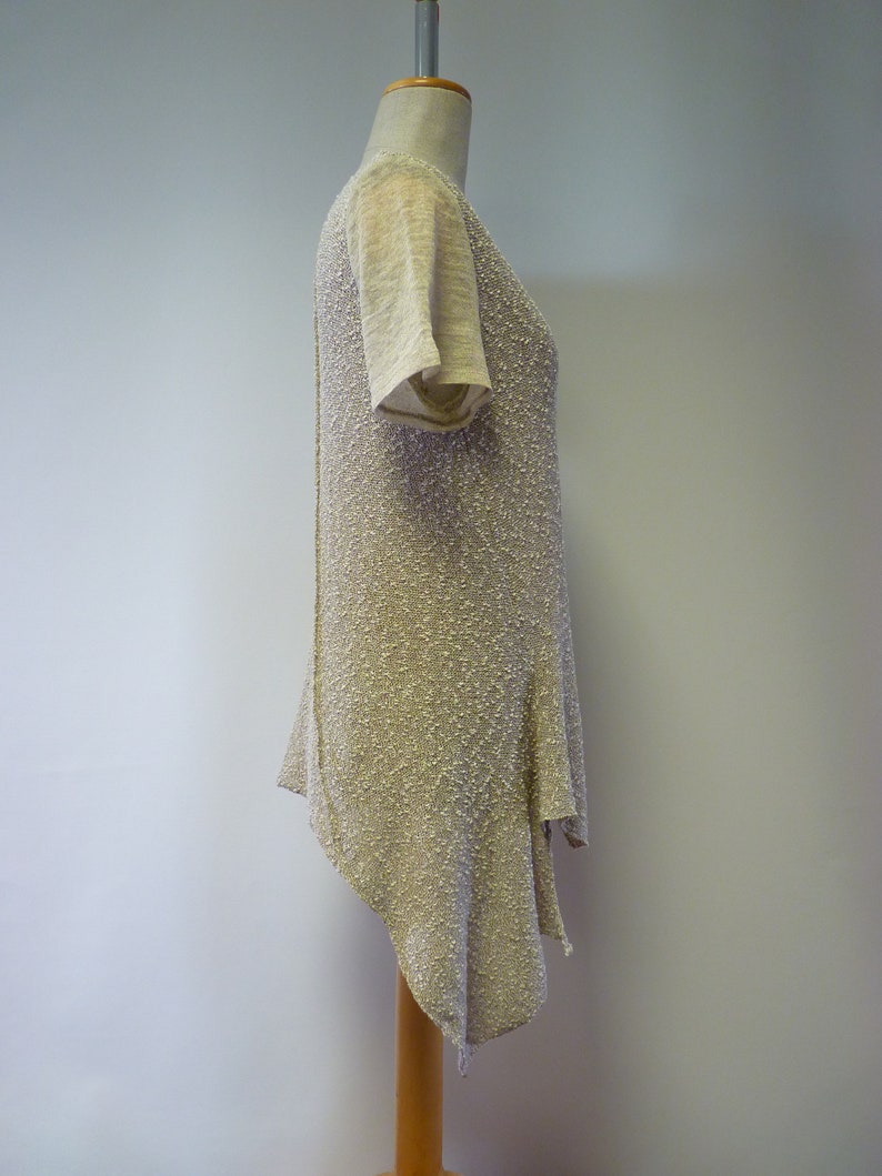 Essential beige boucle blouse M size.
