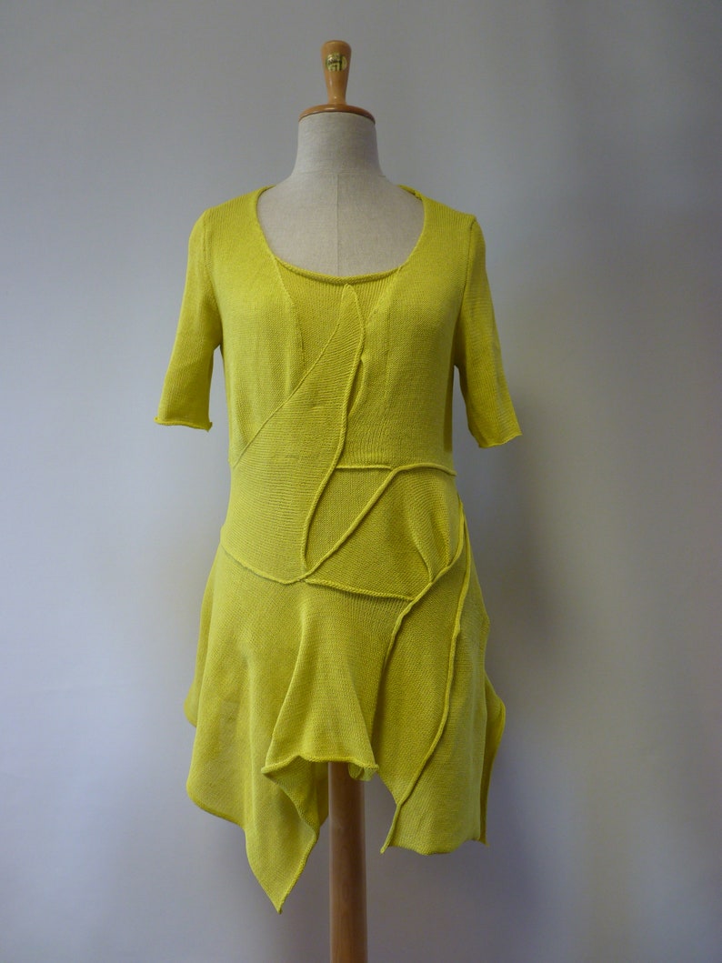 size XL. Sunny yellow cotton blouse